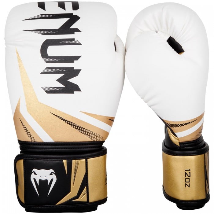 Боксови ръкавици - Venum Challenger 3.0 Boxing Gloves - White/Black-Gold​